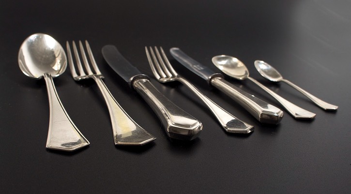 Sterling-Silver-Art-Deco-Austrian-Cutlery-Canteen-E