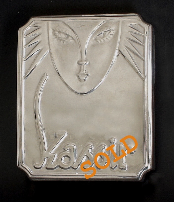 Stylised-Art-Deco-Chrome-Box-Kassir-sold