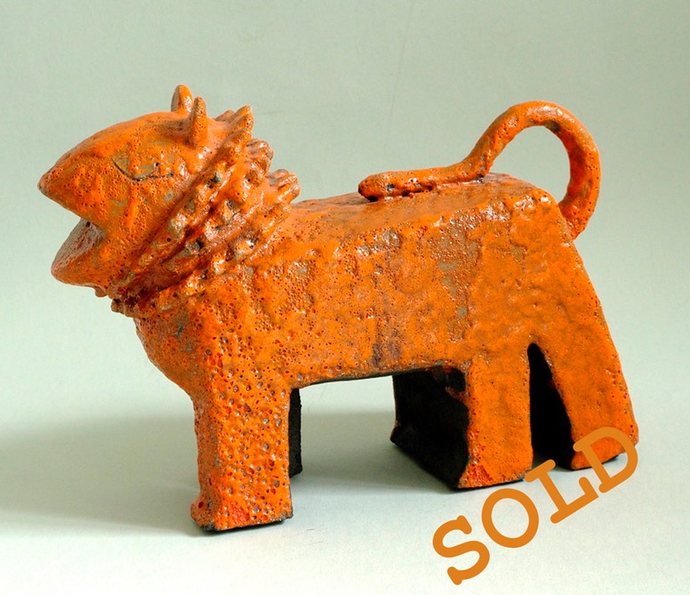 Fantoni-Marcello-Ceramic-Lava-Figure-Cimera-SOLD