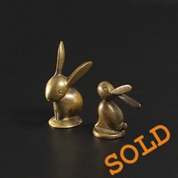 Hagenauer Bronze Rabbits