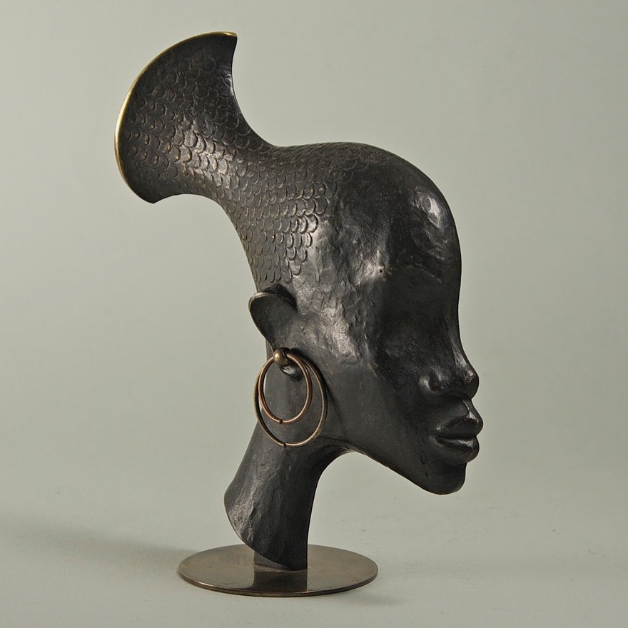 Hagenauer-African-woman-bronze-head-B
