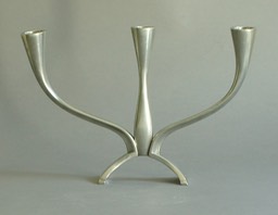 Modernist Just Andersen pewter candelabra