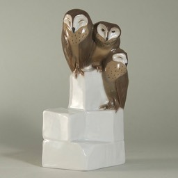 Meissen-Paul-Walther-Schleiereulen-Barn-Owls-W143-1